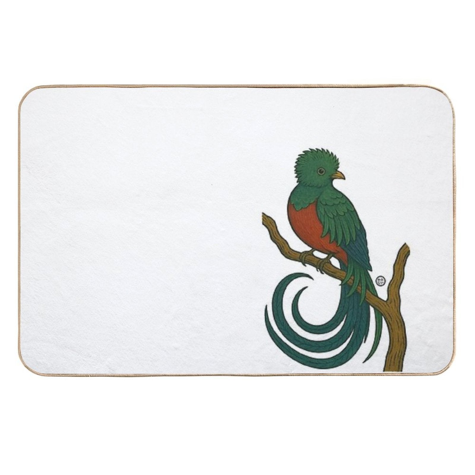 Quetzal - Vintage Japanese Style Quetzal  Versatile Bath Mat