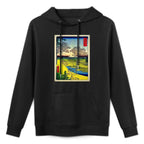 Hiroshige's Twilight Hill at Meguro in The Eastern Capital Premium Relaxed Fit Hoodie