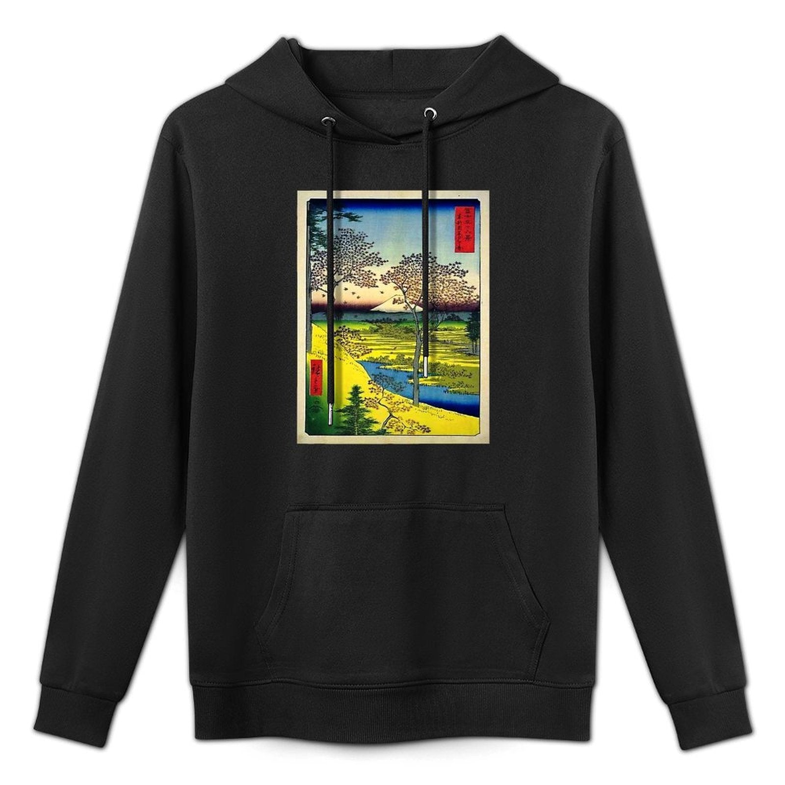 Hiroshige's Twilight Hill at Meguro in The Eastern Capital Premium Relaxed Fit Hoodie