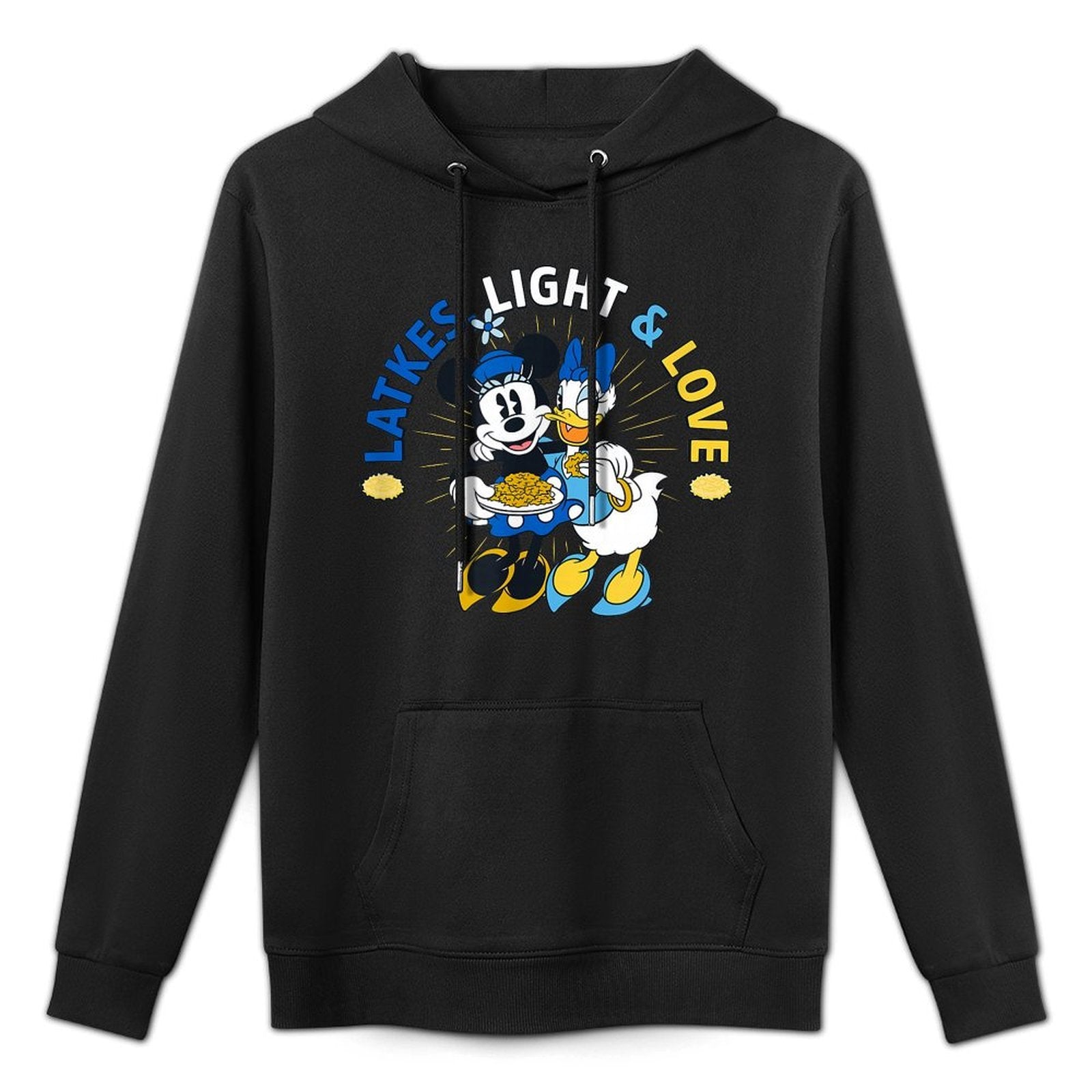 Disney Mickey  Friends Hanukkah Minnie And Daisy Breathable Fabric Hoodie
