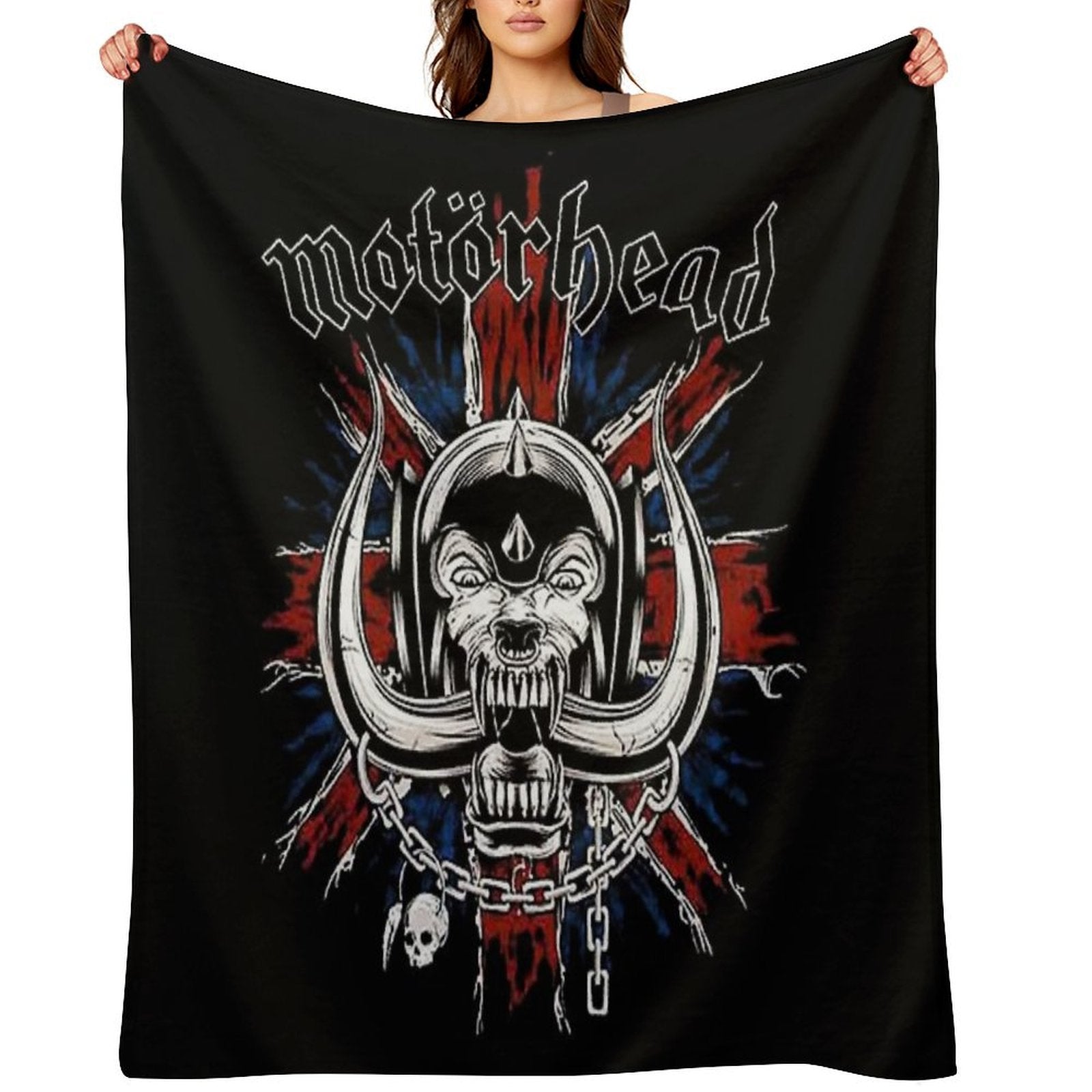 Motorhead UK Rock Durable Throw Blanket