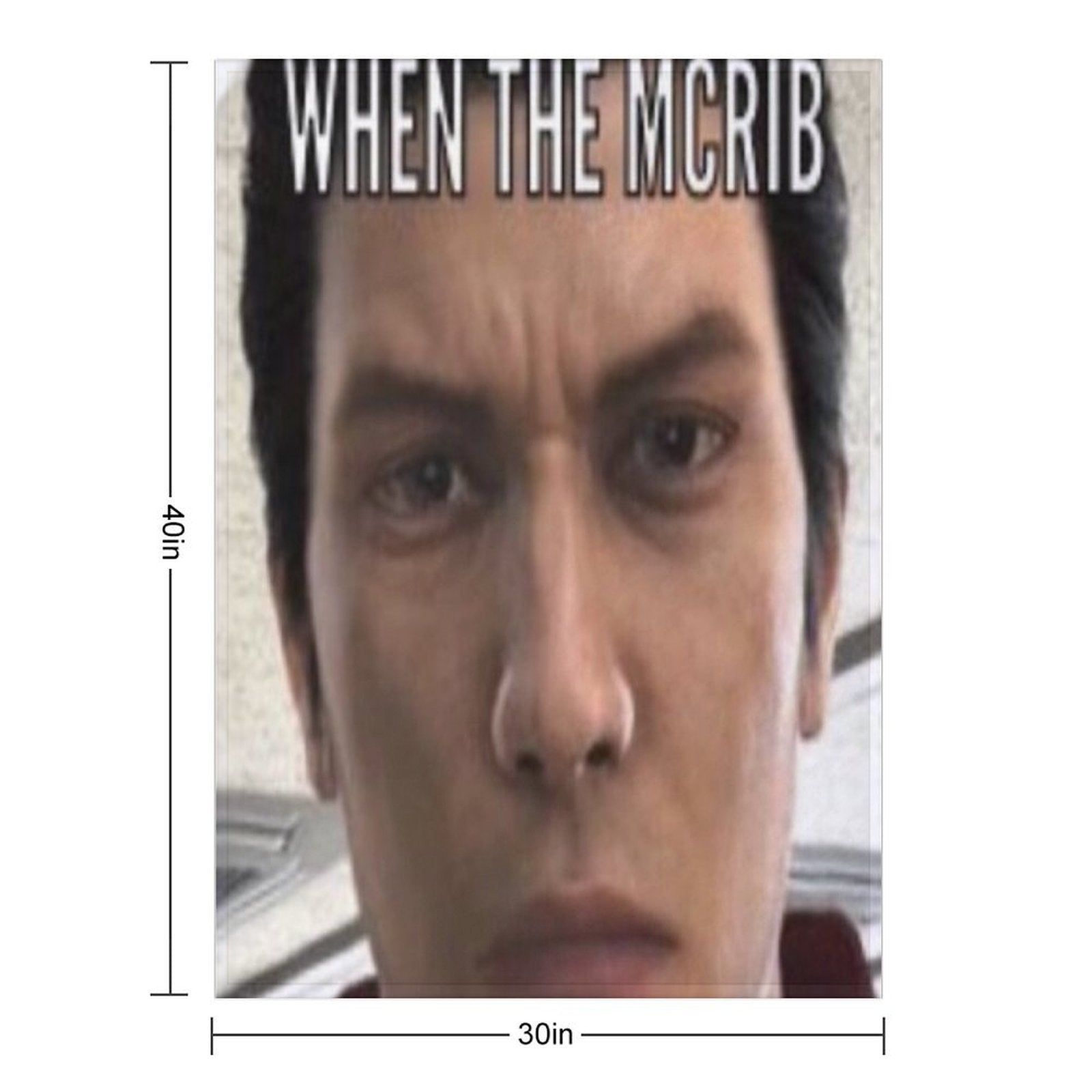 When The McRib Gift-ready Throw Blanket