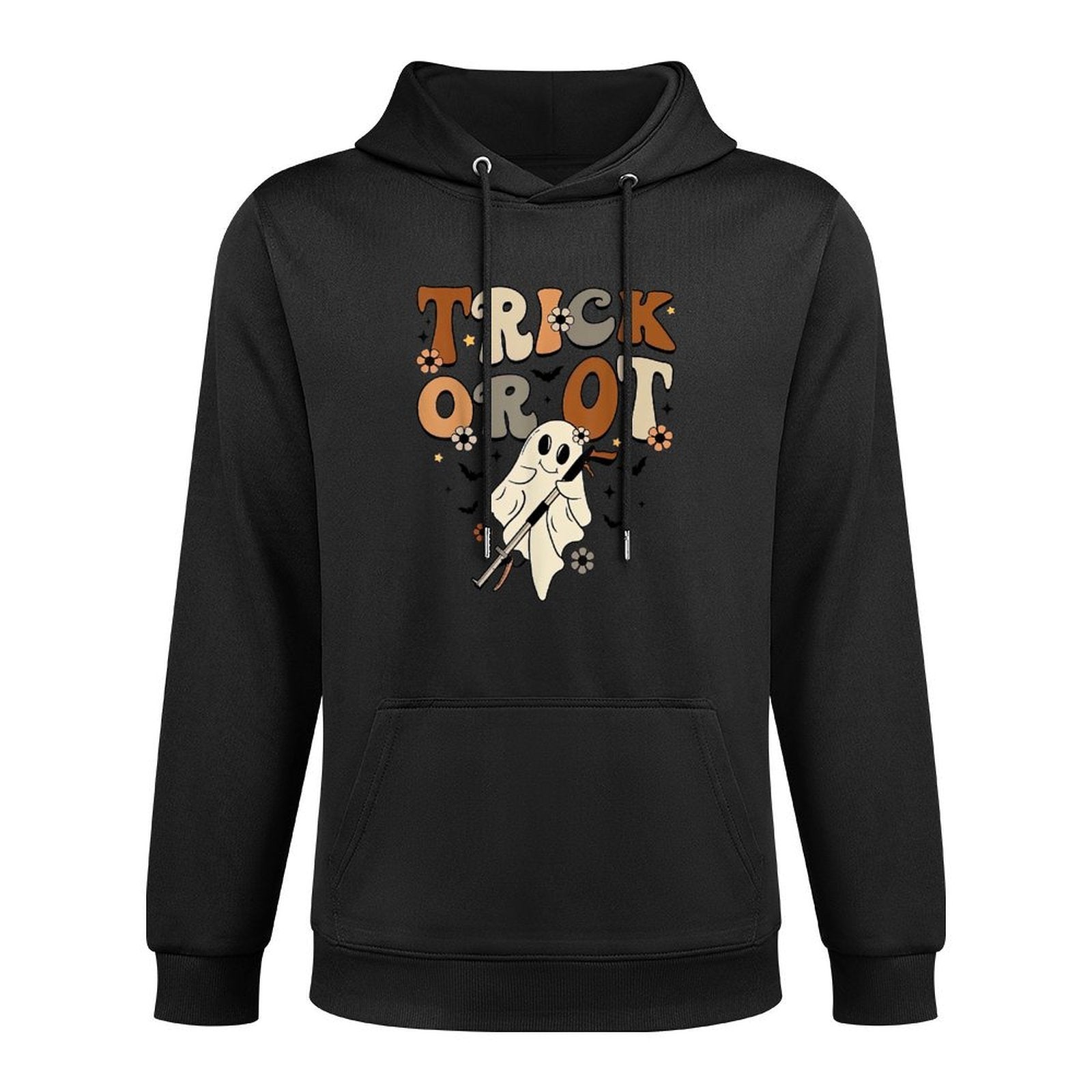 Retro Trick Or OT Cute Ghost Occupational Therapy Halloween Customizable Surface Hoodie