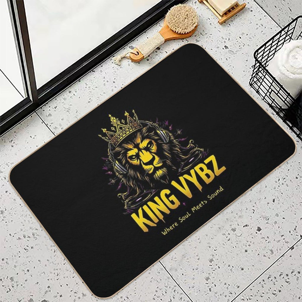 KING VYBZ Official Logo Durable Bath Mat