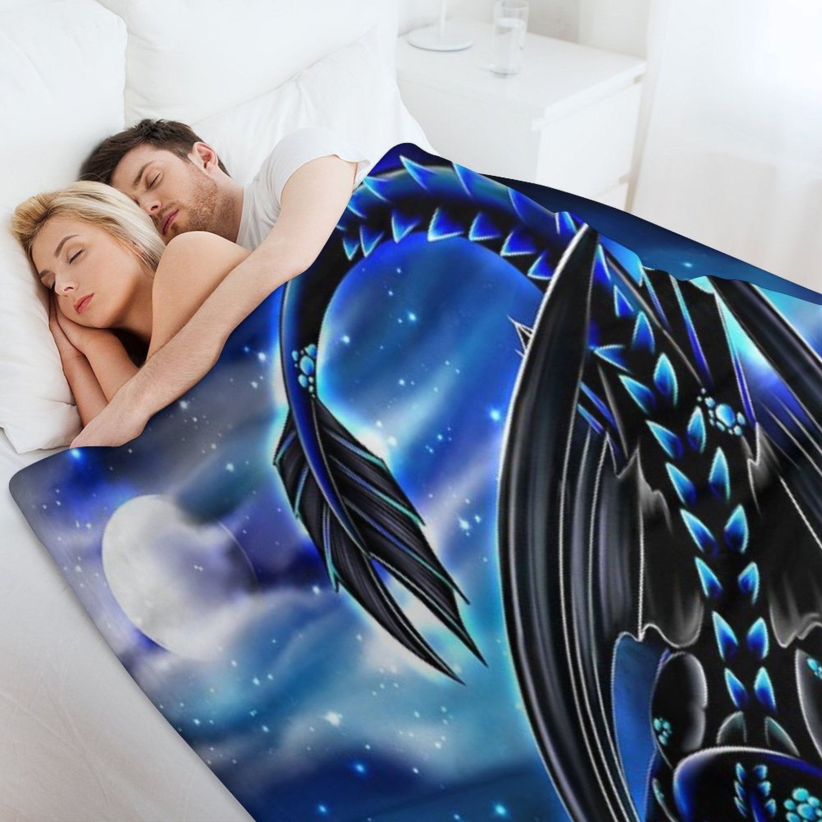 Night Fury Blue Comfort Throw Blanket