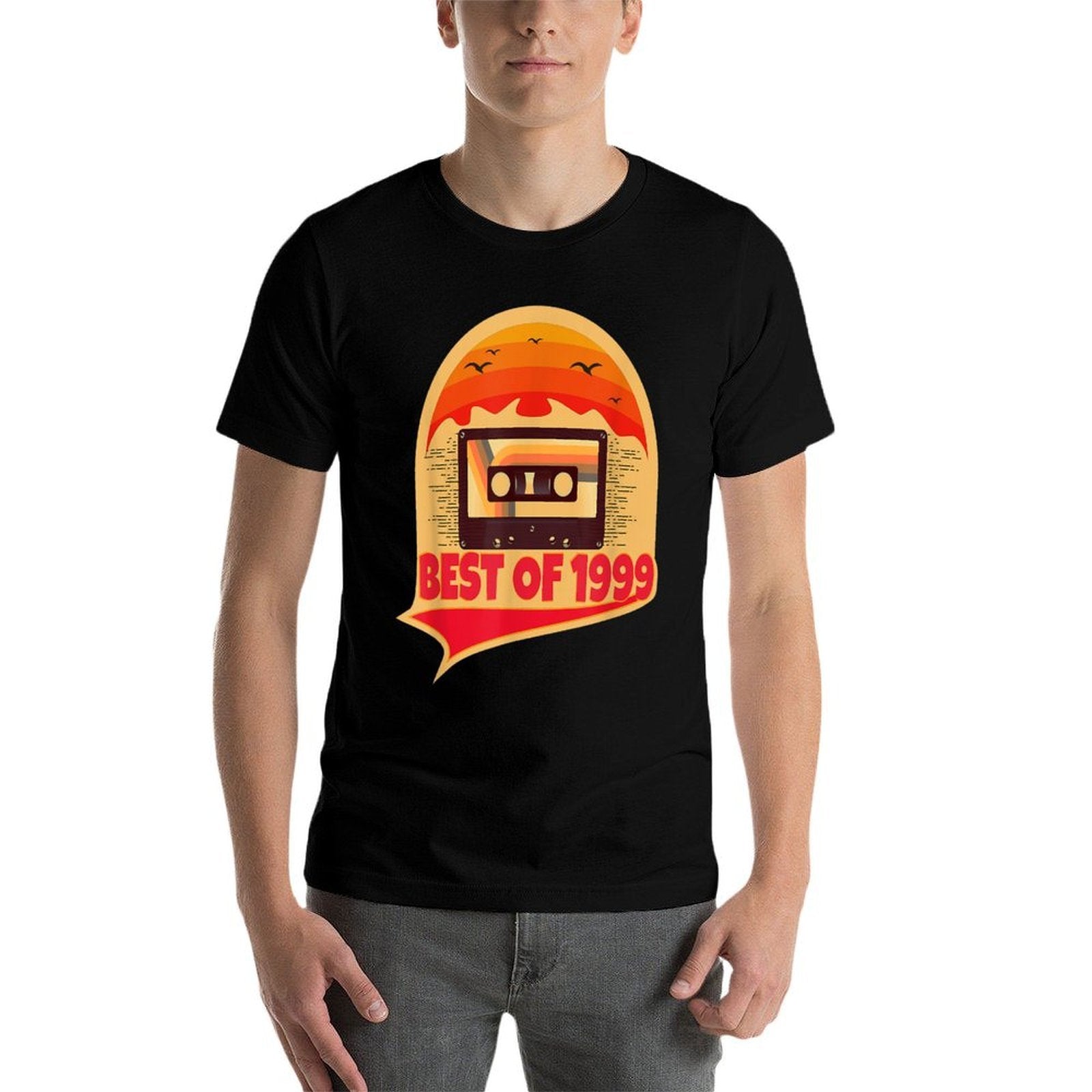 21 Year Old Birthday Tshirt Gifts Best Of 1999 21st Birthday  Ribbed Collar T-Shirt