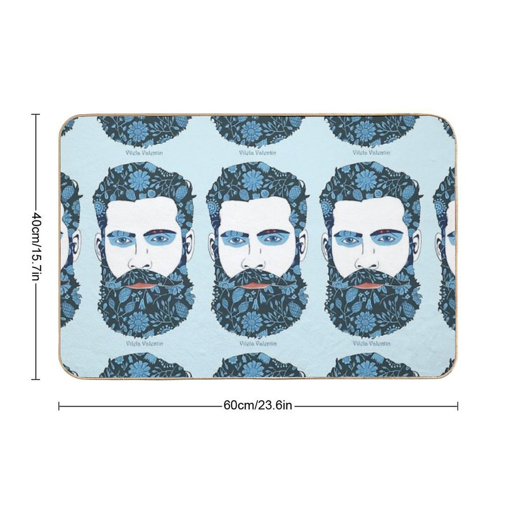 Beard Power  Repositionable Bath Mat