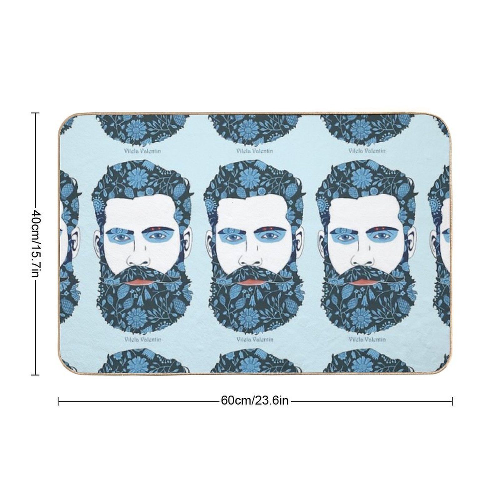 Beard Power  Repositionable Bath Mat