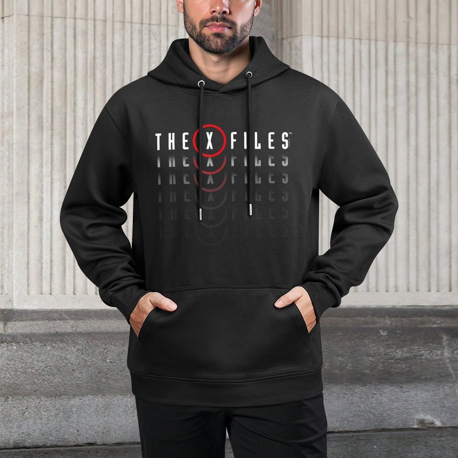 X-Files Repeating Logo Colorfast Hoodie