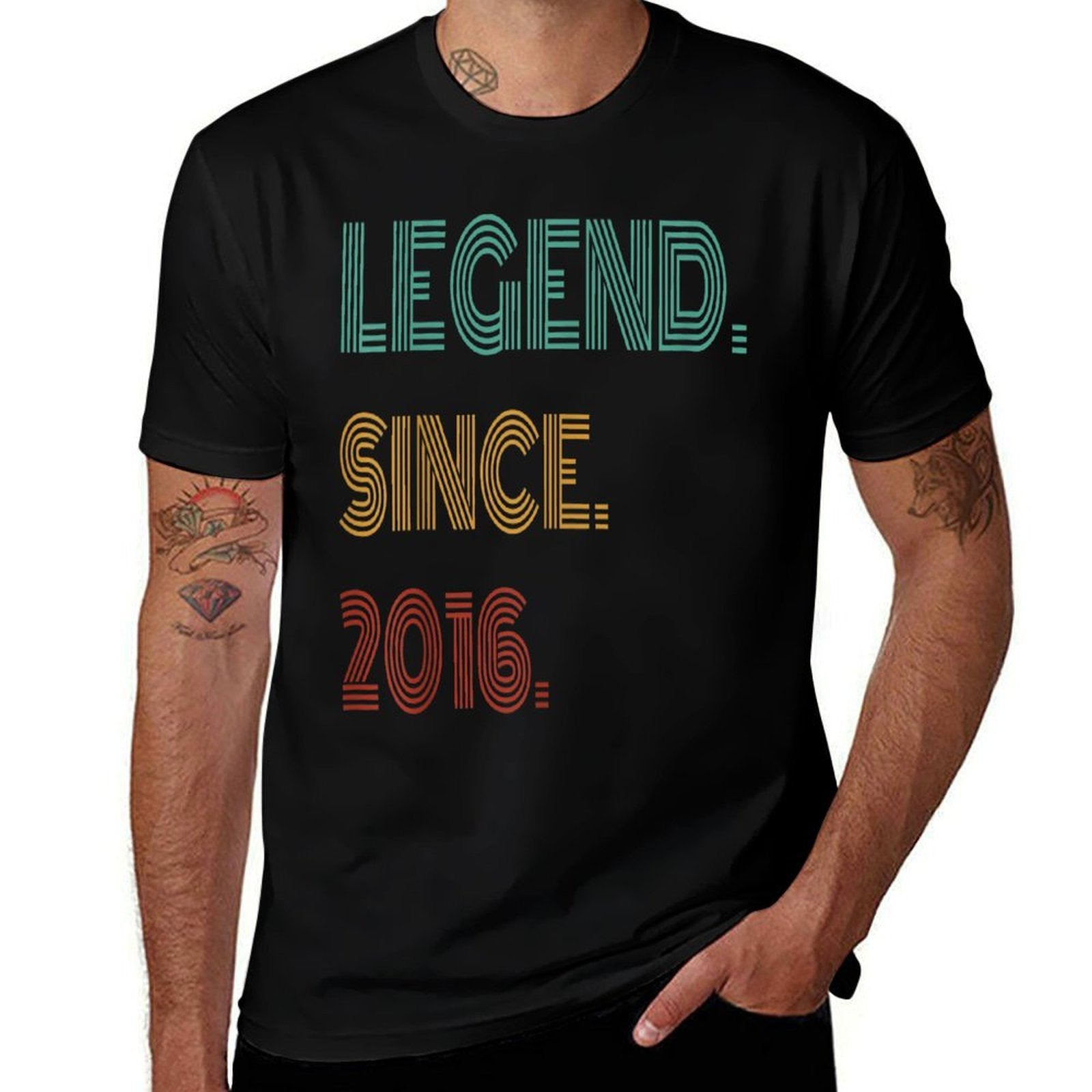 9 Years Old Legend Since 2016 9th Birthday  Slim-fit Cut T-Shirt