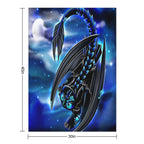 Night Fury Blue Comfort Throw Blanket