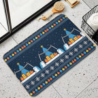Christmas Narwhals  Versatile Bath Mat