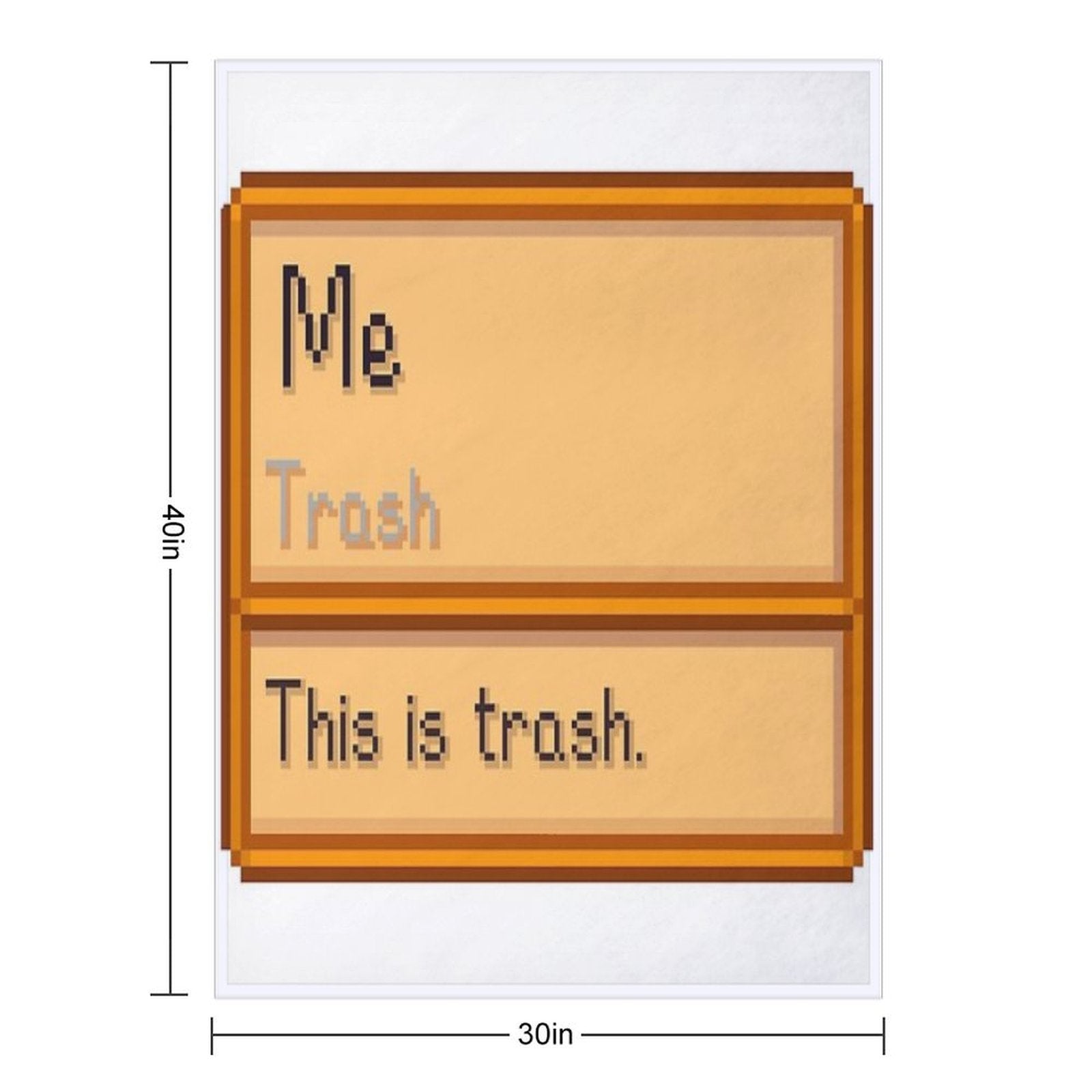 Stardew Valley Trash Item But Its You! D Velvety-soft Throw Blanket