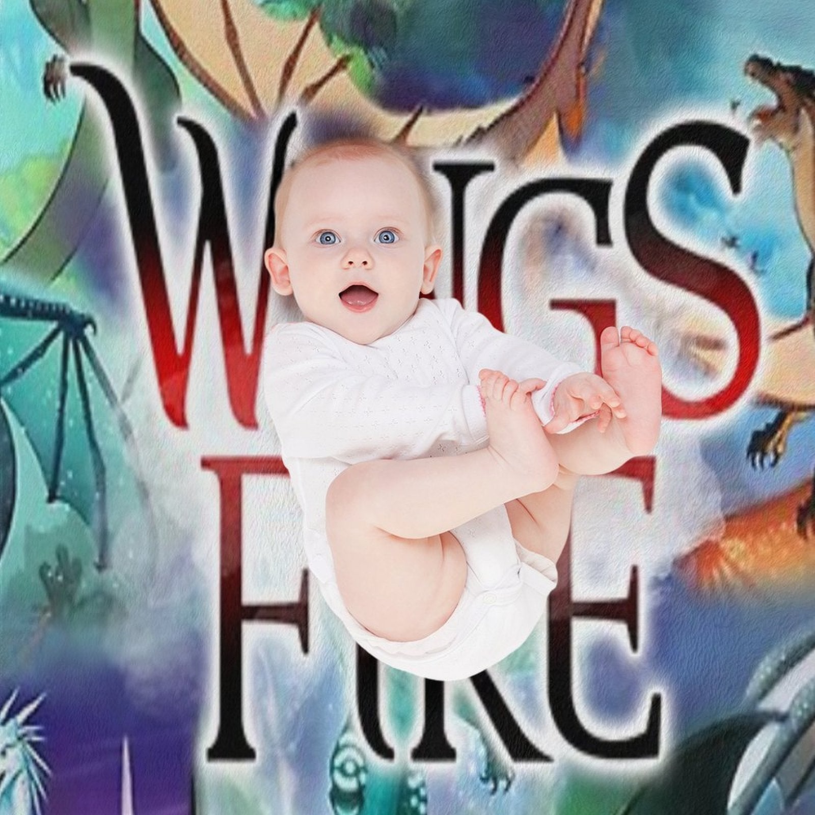 Wing of Fire All Dragon Compact Throw Blanket