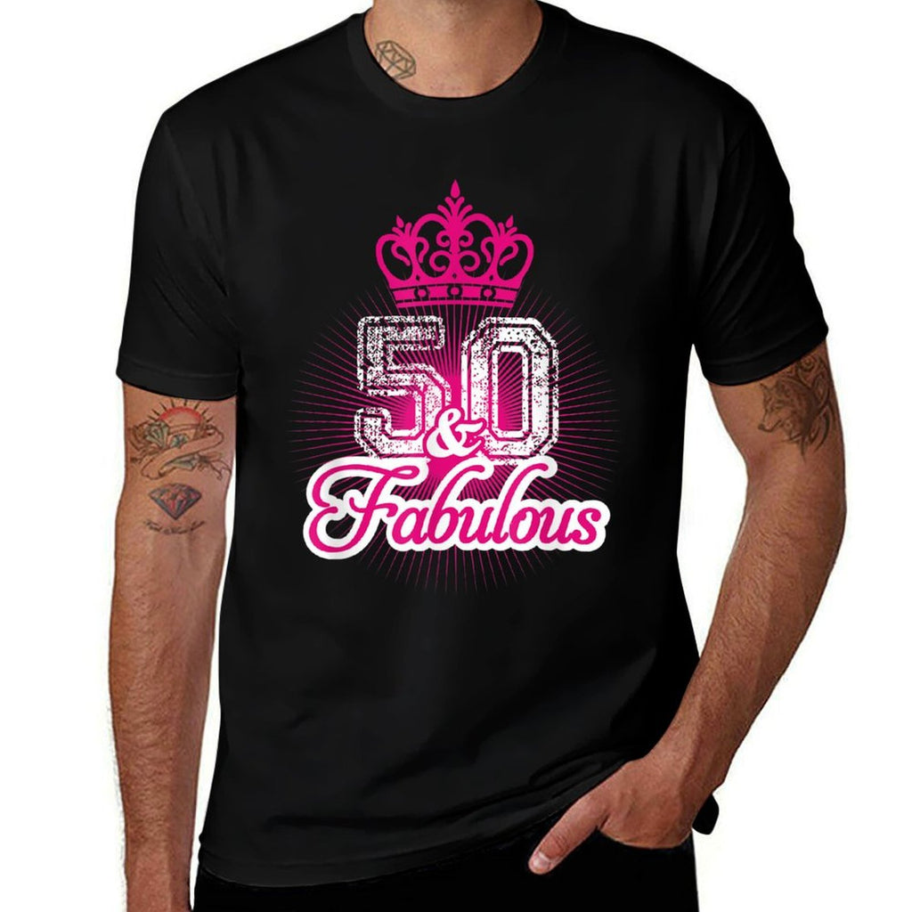 50 Yrs Old 50th Birthday Queen  Princess Crown Lady  Eco-friendly Material T-Shirt