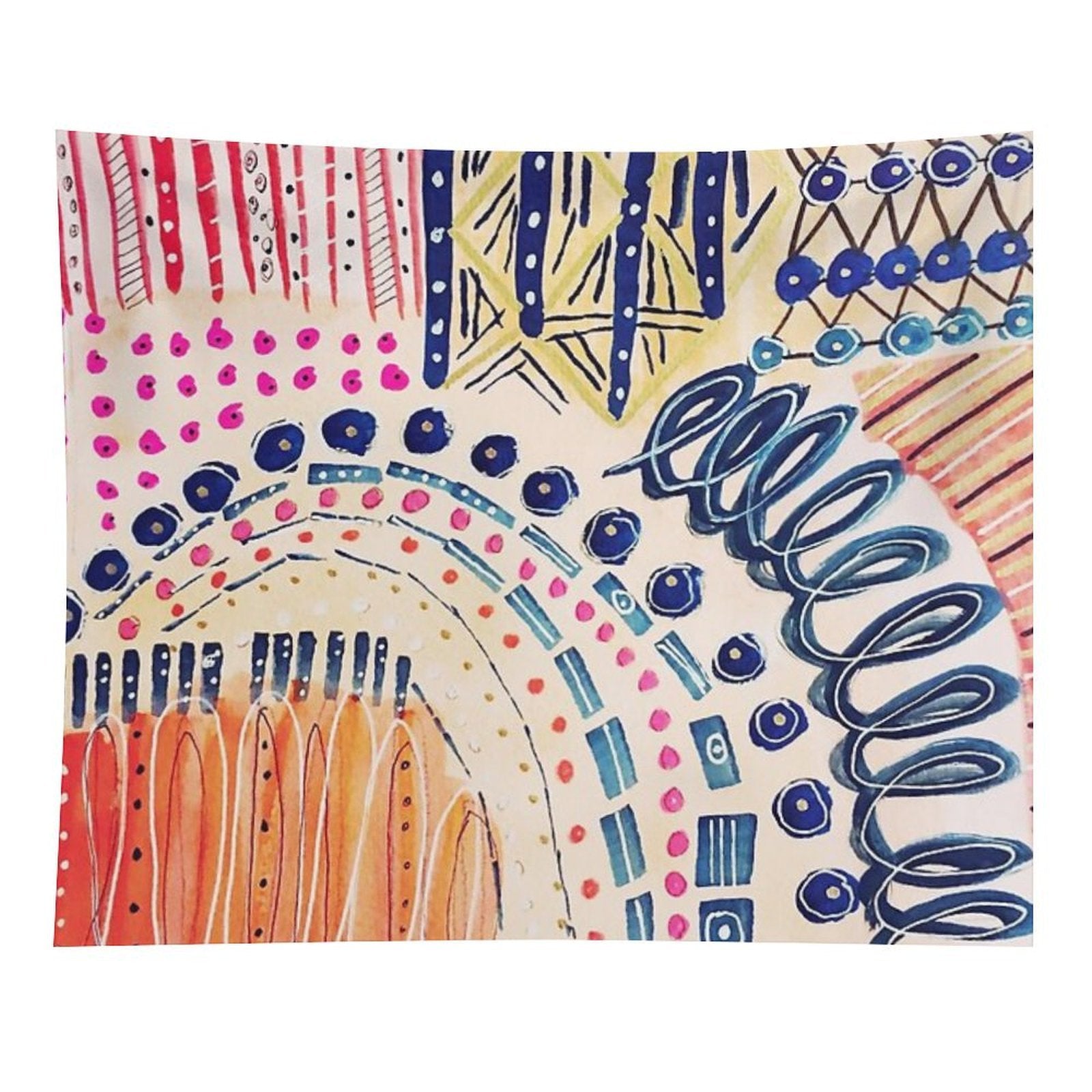 Shakti Abstract Hand Painted Design Tapestry