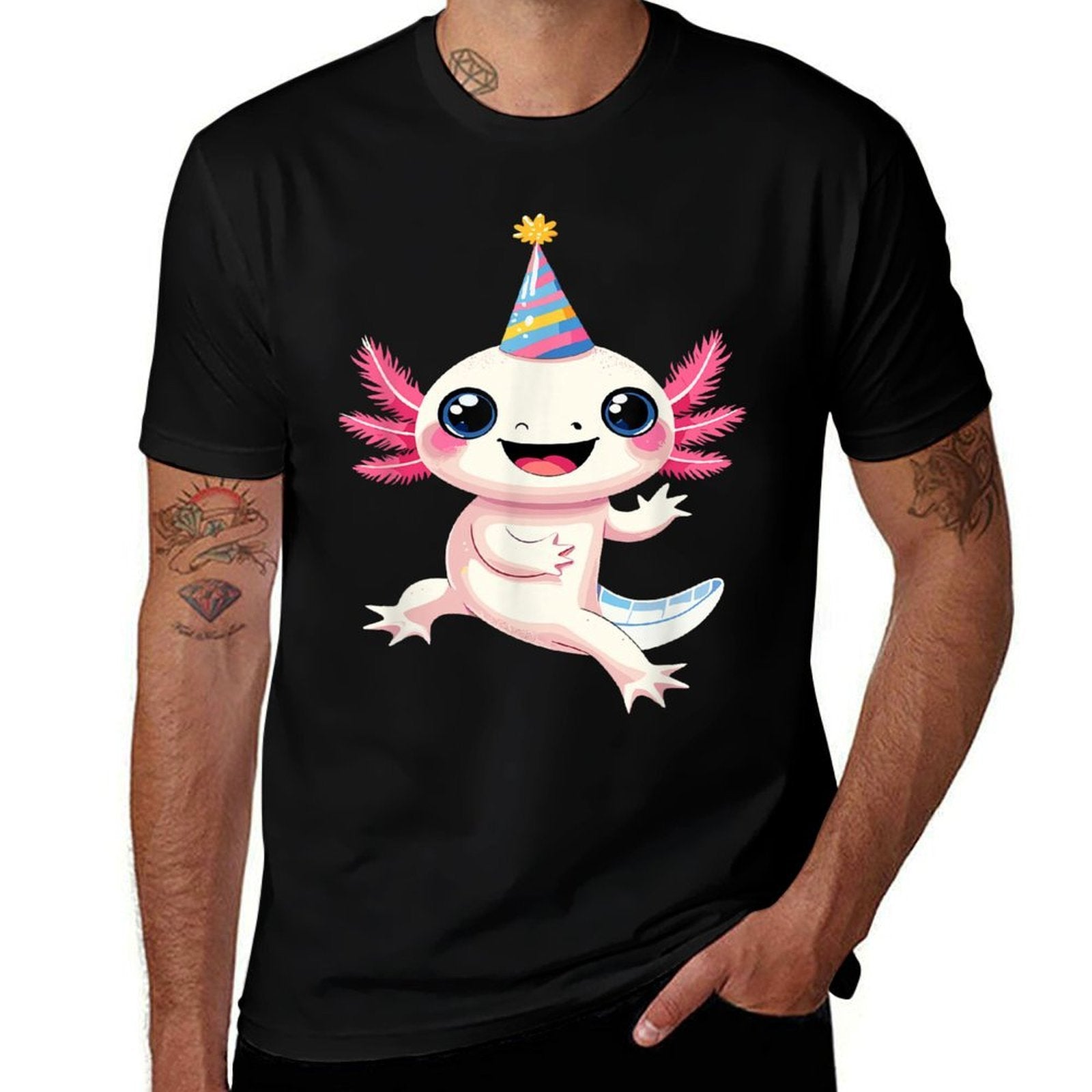 Axolotl Birthday Party  Easy-care T-Shirt