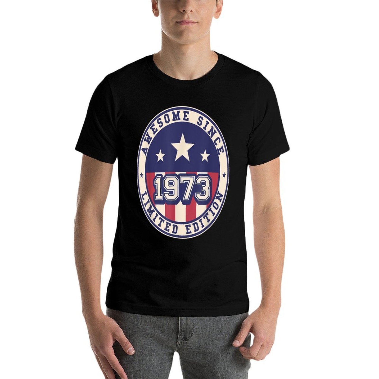 50 Years Old Awesome Since 1973 50th Birthday  Tagless Design T-Shirt