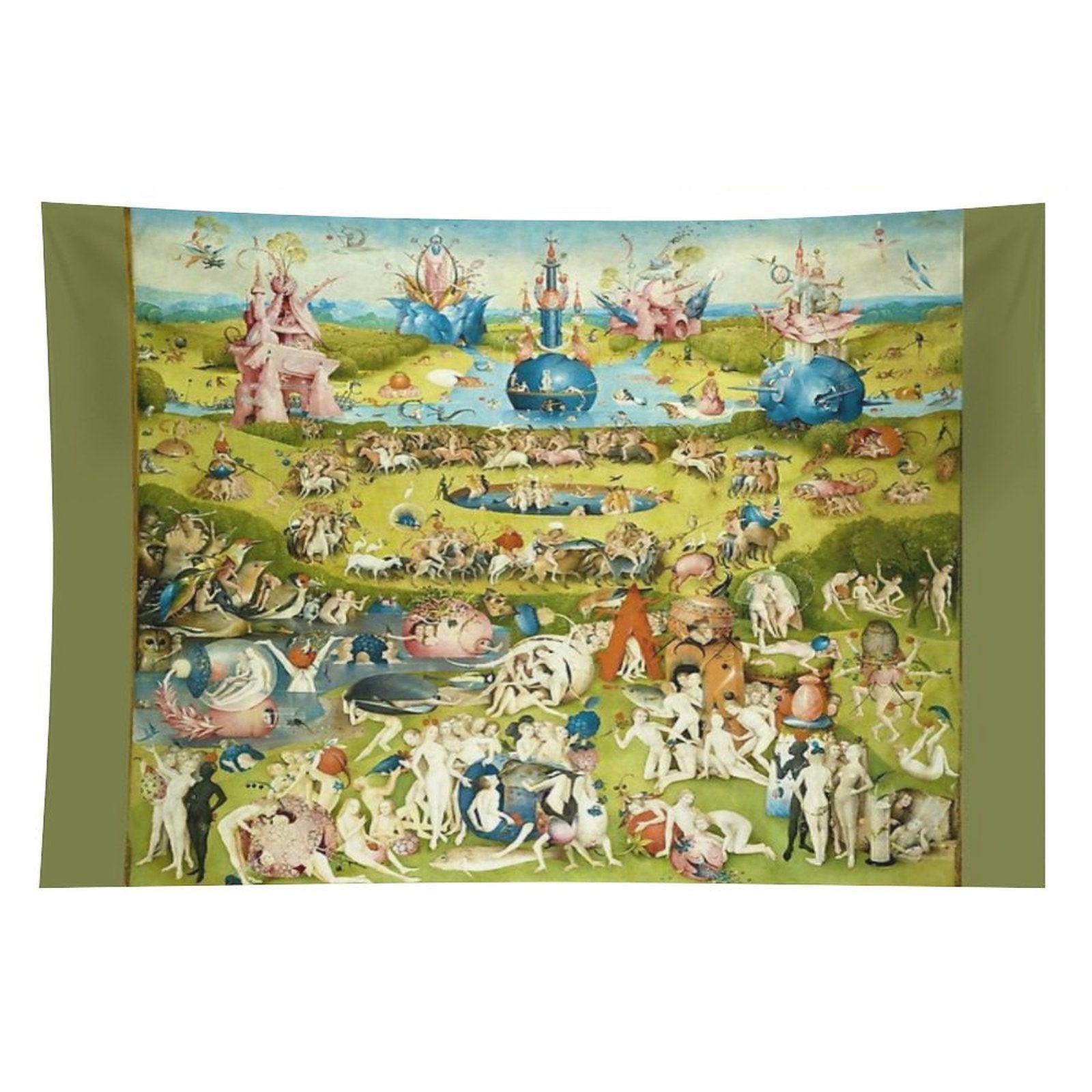 HD Garden of Earthly Delights, by Hieronymus Bosch HIGH DEFINITION Tapestry