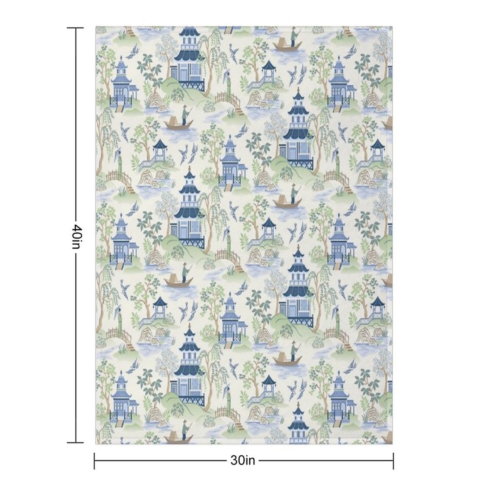 Chinoiserie Versatility Throw Blanket