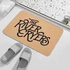 River Cryers Black Logo on Merch  Non-Slip Bath Mat