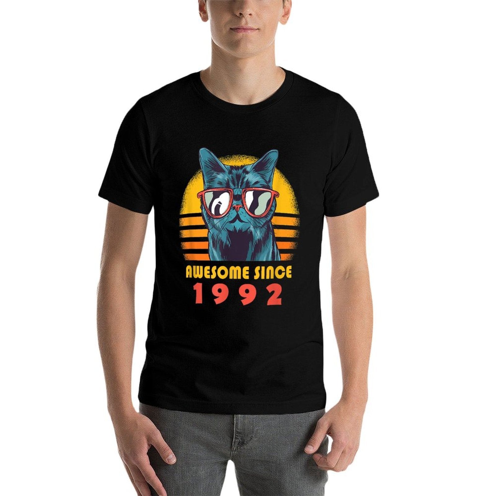 Awesome Since 1992 Cat Sunglasses 30th Birthday  Odor-resistant T-Shirt
