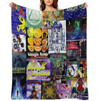 90's Rave Flyers Quick-dry Throw Blanket