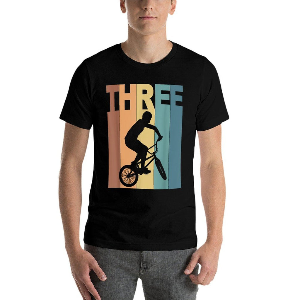 3rd Birthday BMX Bicycle Bike 3 Year Old Boys Birthday  Slim-fit Cut T-Shirt