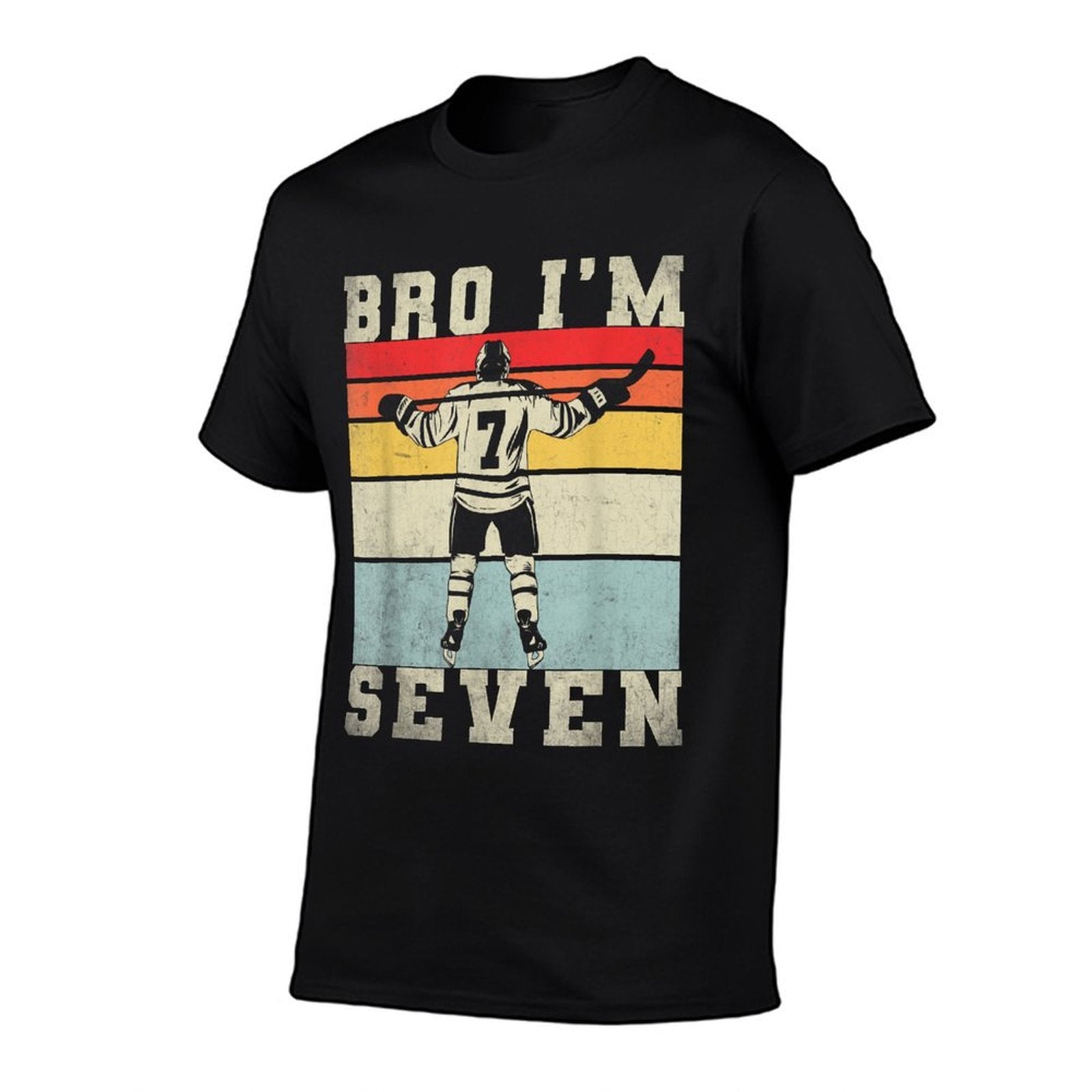 7th Birthday Ice Hockey Boy 7 Year Old Hockey Player  Soft T-Shirt