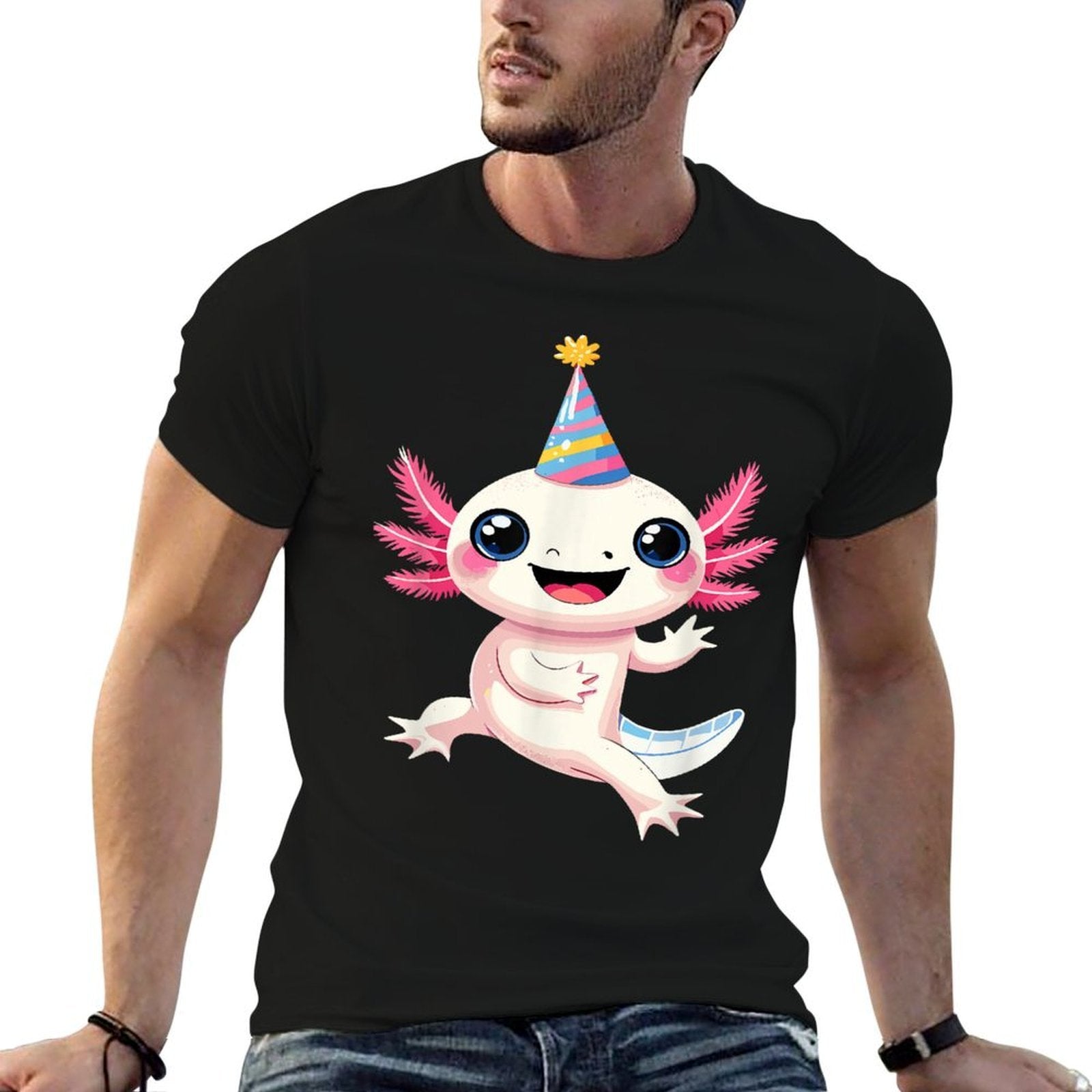 Axolotl Birthday Party  Easy-care T-Shirt
