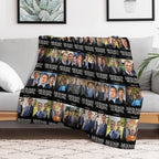 22 Seasons in Midsomer - Pattern Travel-friendly Throw Blanket