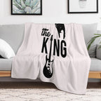 Elvis Elvis The King Sustainable Throw Blanket