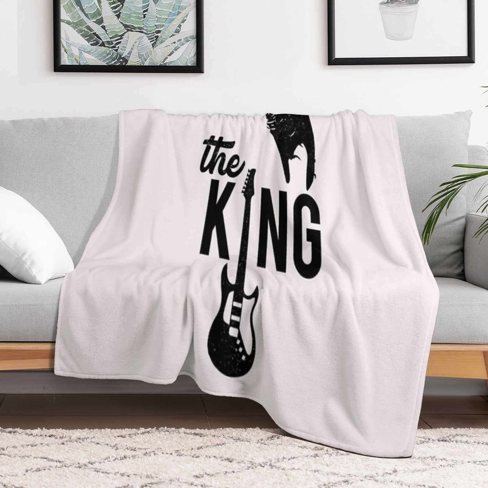 Elvis Elvis The King Sustainable Throw Blanket