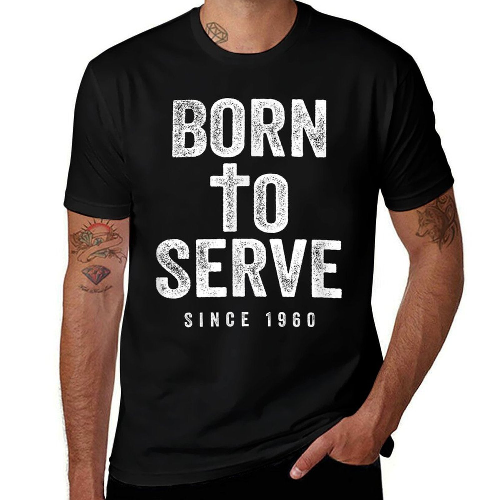 65 Year Old Christian Jesus And God 65th Birthday  Vintage-inspired T-Shirt