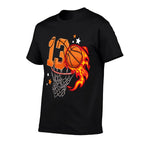 13th Birthday Basketball Thirteen Year Old Basketball Boy  Versatile T-Shirt