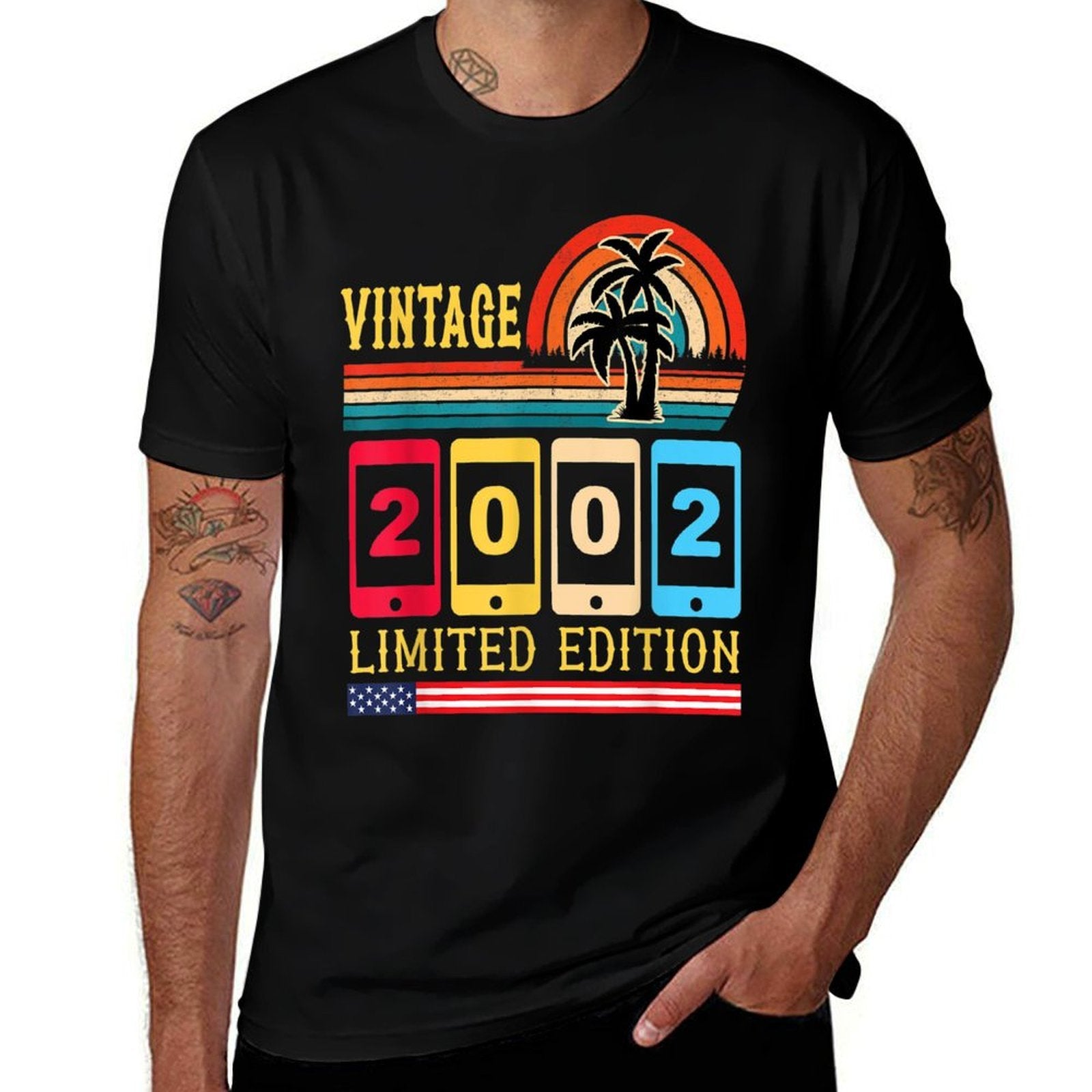 20 Year Old Gifts Vintage 2002 Limited Edition 20th Birthday  Wrinkle-resistant T-Shirt