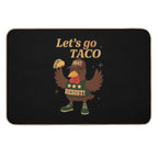 4th Of July Patriotic Lets Go USA TACOS Chicken  Non-Slip Bath Mat