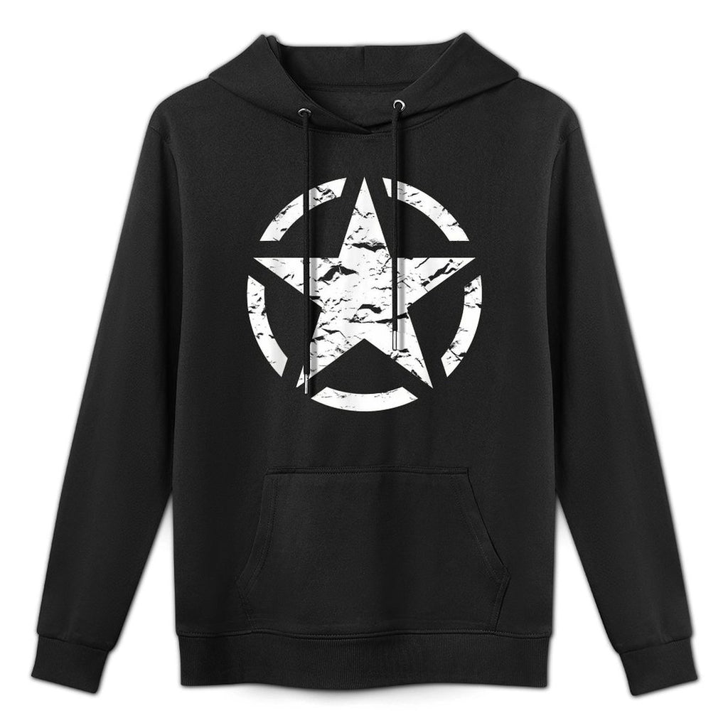 US Vintage Army Star Relaxed Fit Hoodie