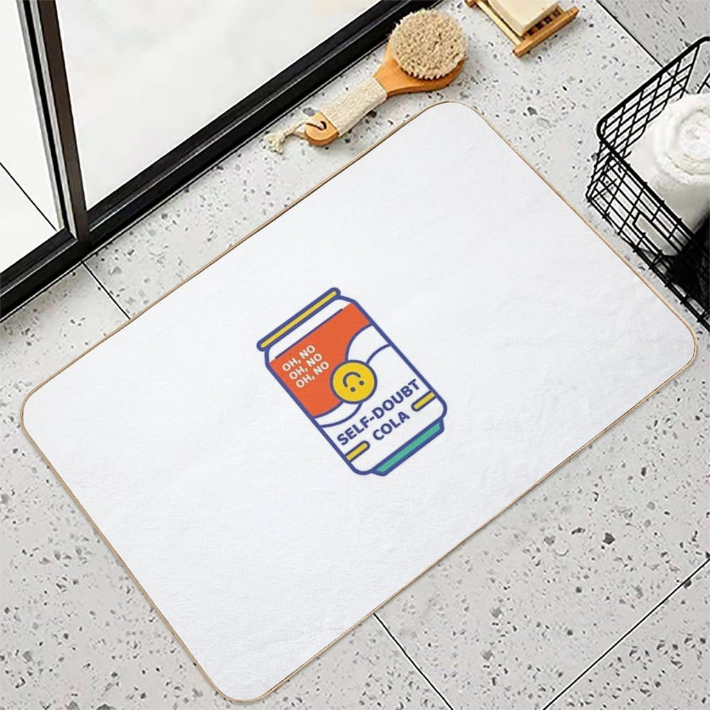 Self-Doubt Cola  Fade-Resistant Bath Mat