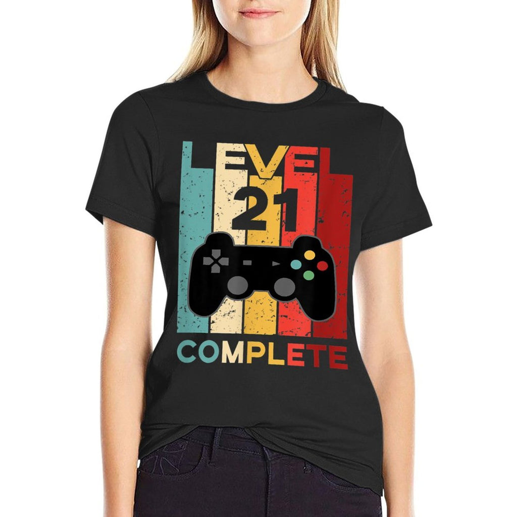 21st Birthday - Retro Gamer Level 21 Complete  Durable T-Shirt