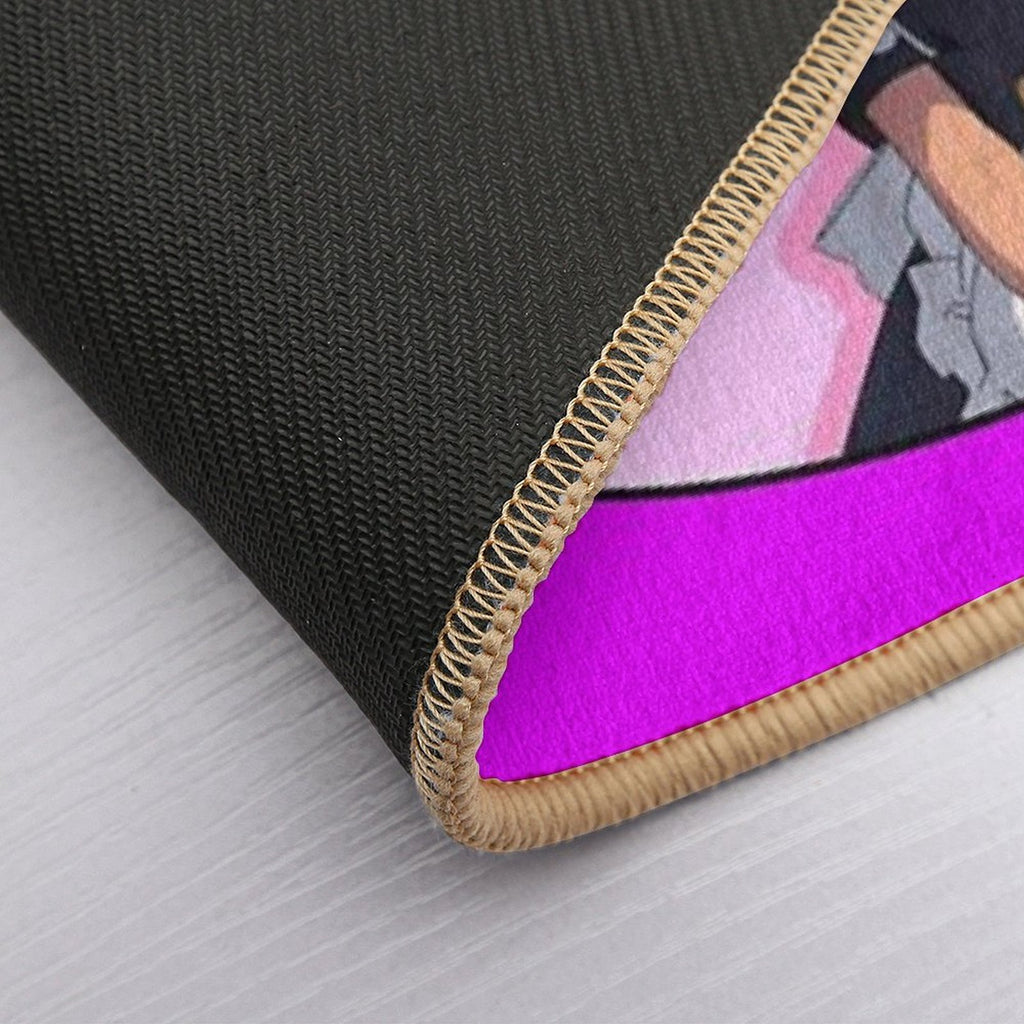 Waitress at The Oinky Doink Cafe  Repositionable Bath Mat