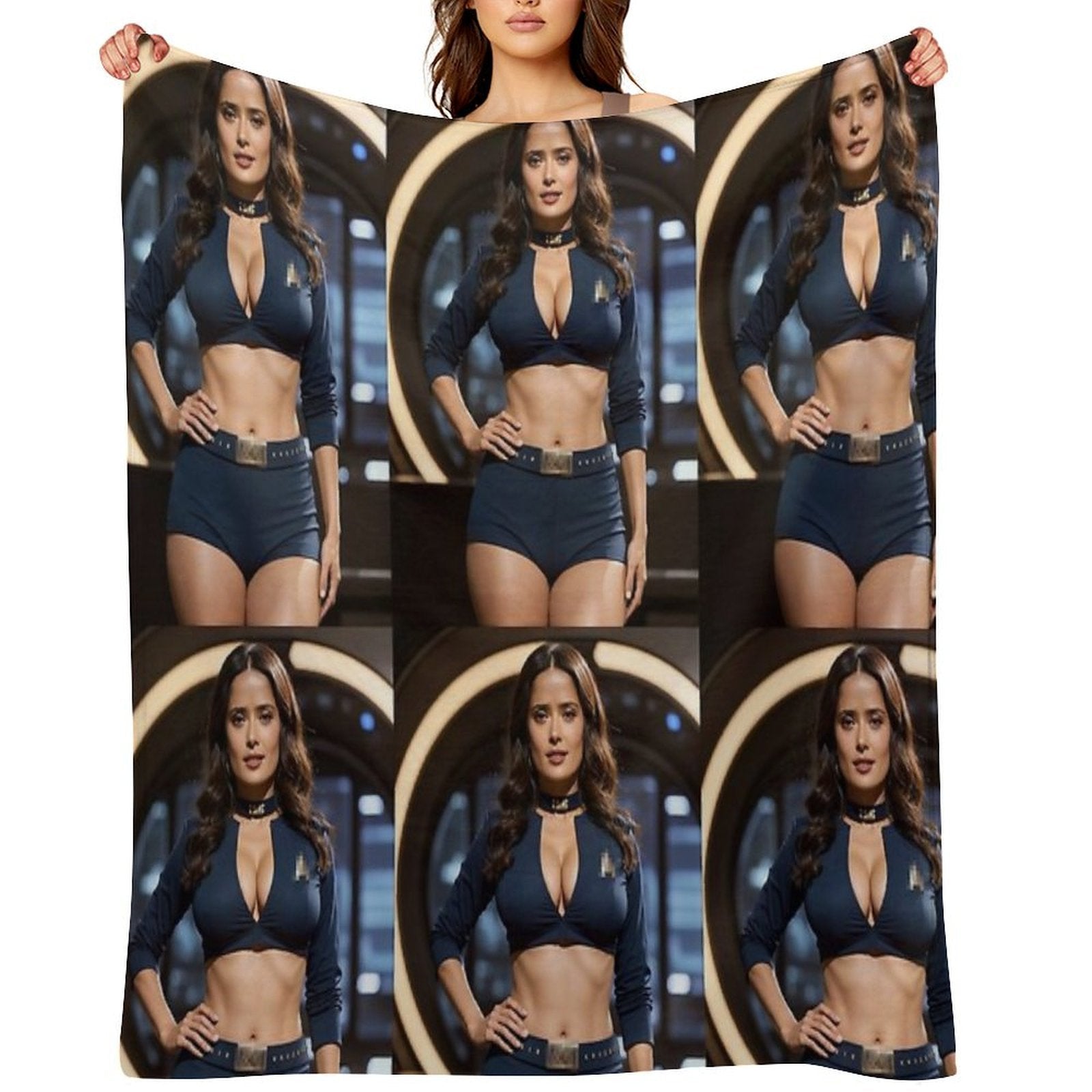 Salma Hayek Art Durable Throw Blanket