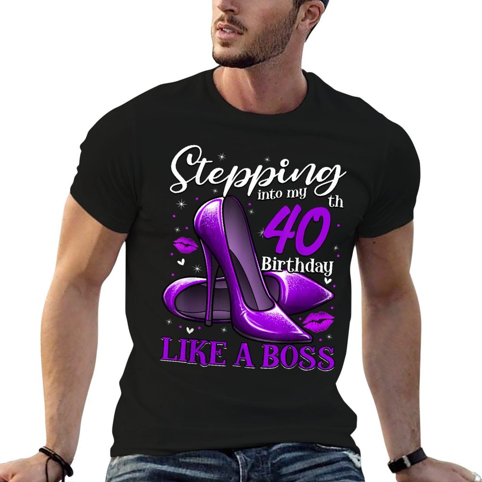 40 And Fabulous High Heels Stepping Into My 40th Birthday  Odor-resistant T-Shirt