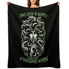 Medusa Greek Mythology Ancient Goddess Snake Women Quick-dry Throw Blanket