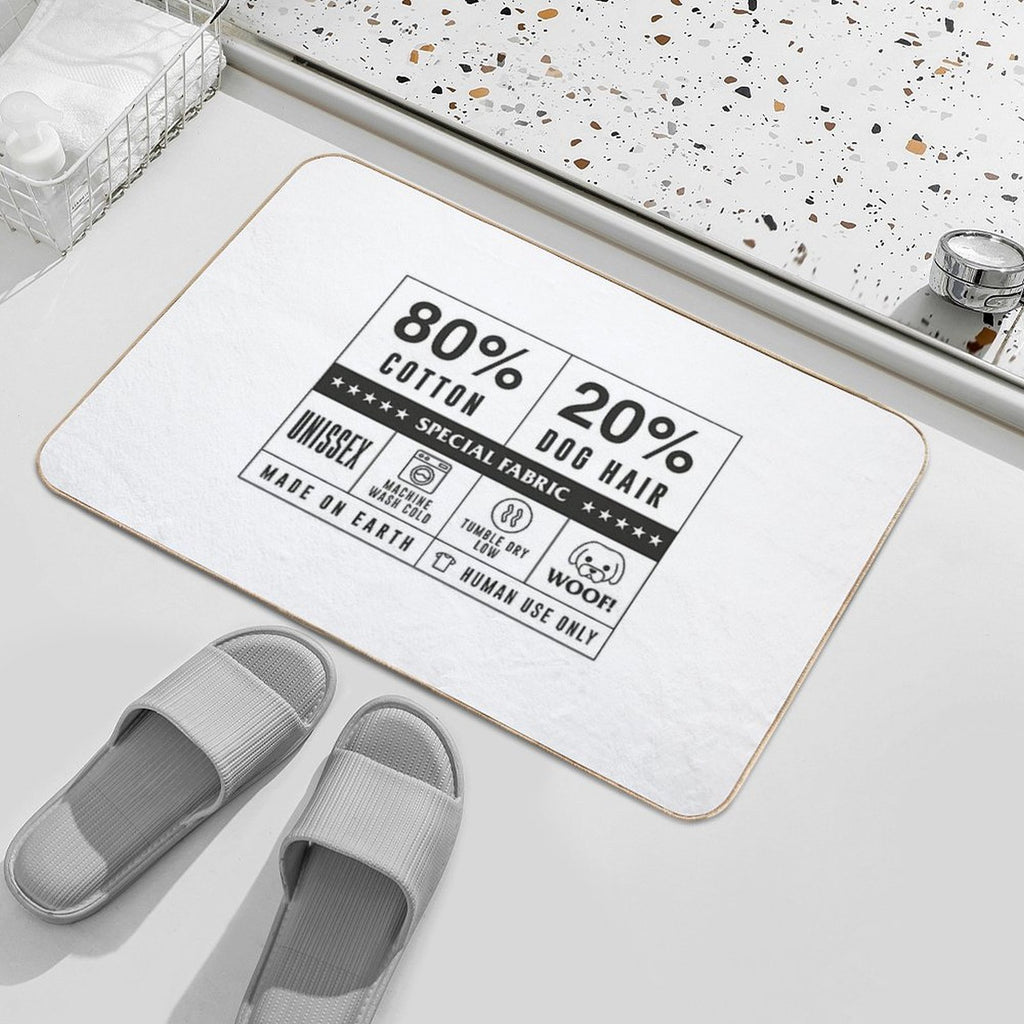 80 Cotton 20 Dog Hair by Tobe Fonseca  Non-Slip Bath Mat