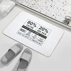 80 Cotton 20 Dog Hair by Tobe Fonseca  Non-Slip Bath Mat