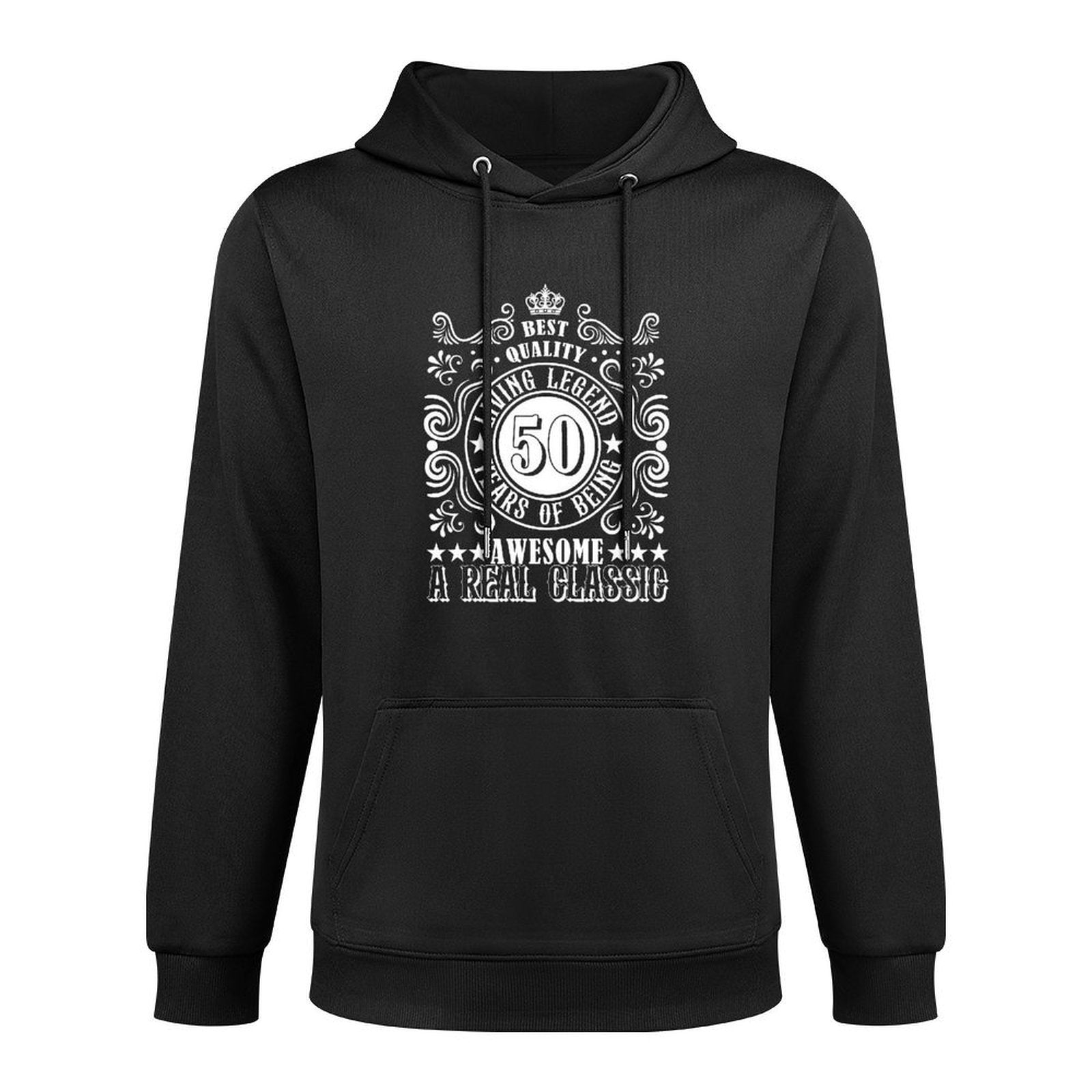 Vintage 50th Birthday Decorations Men Funny 50 Birthday Easy Care Hoodie