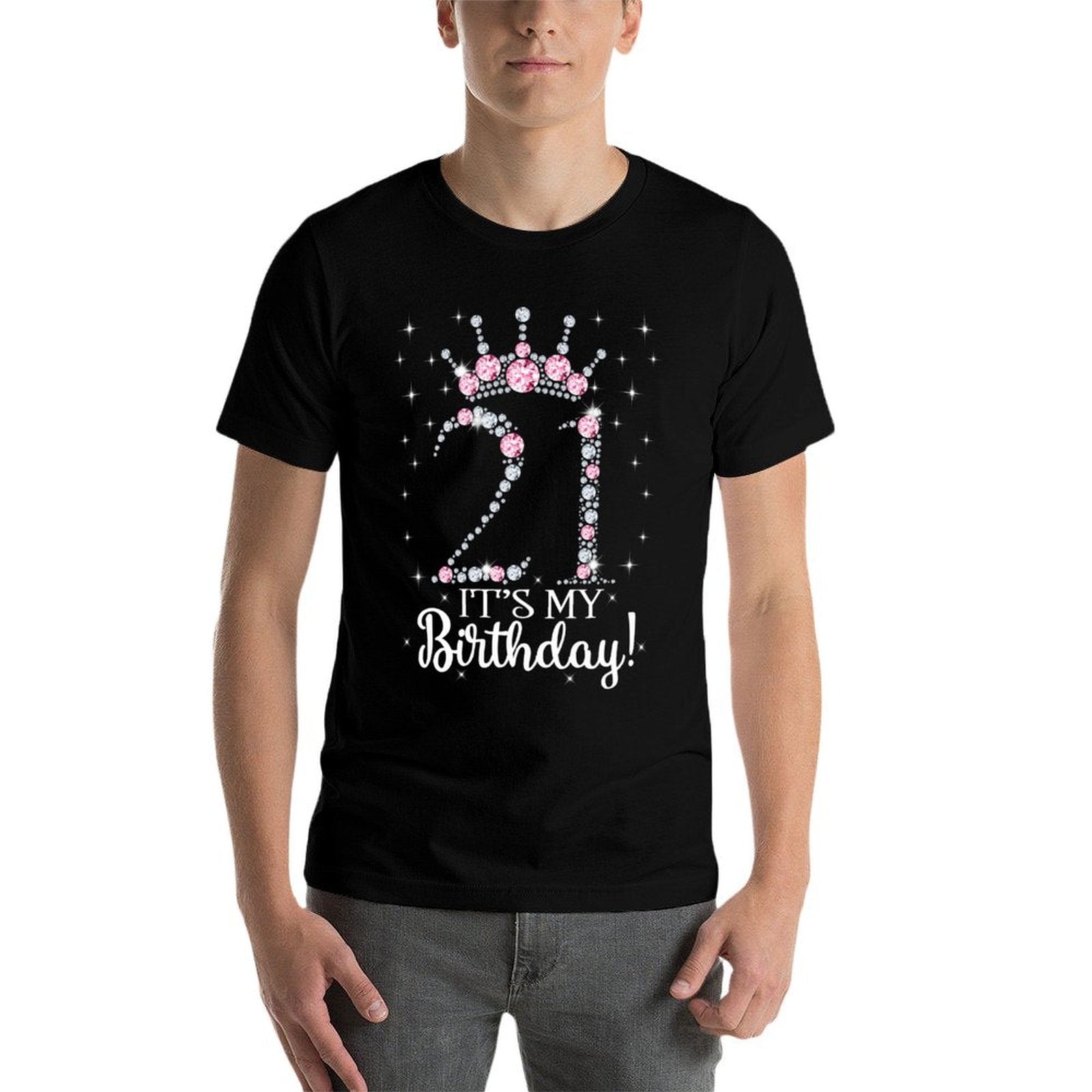 21 It's My Birthday 2001 21st Birthday Gift For Girls Ladies  Tagless Design T-Shirt