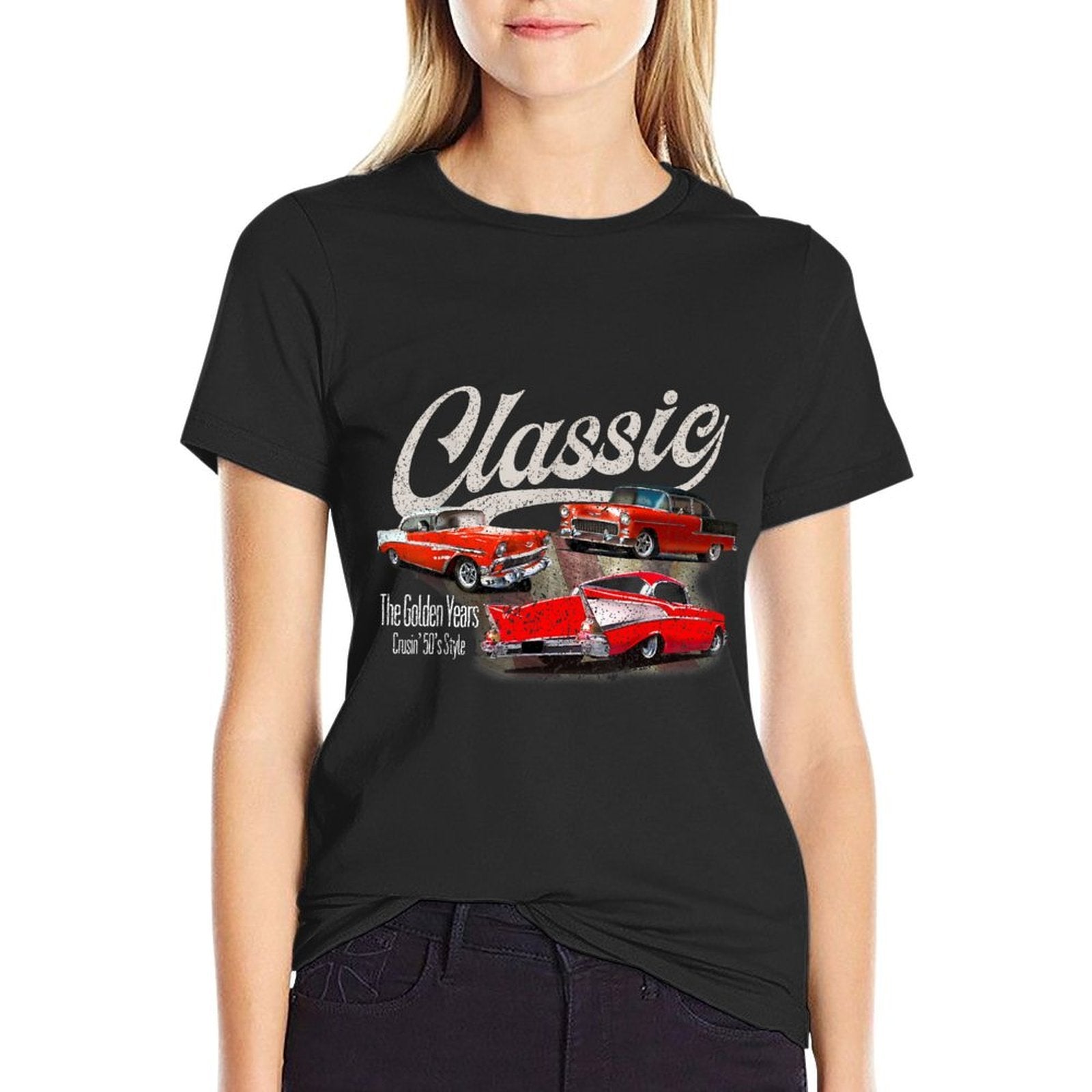 55 56 57 Chevys Bel Air Truck TriFive Vintage Cars  Soft T-Shirt