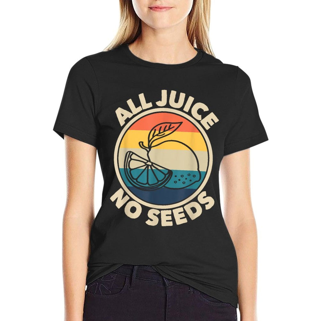 All Juice No Seeds Lemon Retro Funny Mens Vasectomy Gift  Vintage-inspired T-Shirt
